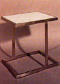 Glass & Steel End Table